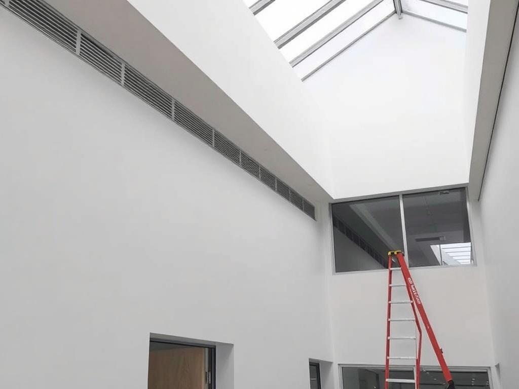 Final finishing in a new buildingфото